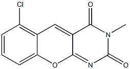 6-Chloro-3-methyl-2H-[1]benzopyrano[2,3-d]pyrimidine-2,4(3H)-dione Structure