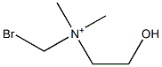 N-Bromomethyl-N,N-dimethyl-2-hydroxyethanaminium Structure