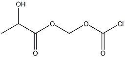 Chlorocarbonic acid (2-hydroxypropanoyl)oxymethyl ester Structure