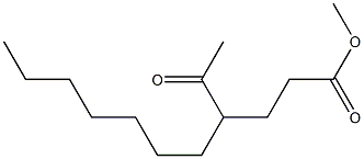 4-Acetylundecanoic acid methyl ester Structure