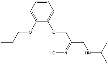 1-[2-(2-Propenyloxy)phenoxy]-3-isopropylaminoacetone (Z)-oxime Structure