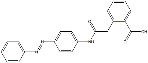 2-[2-[4-(Phenylazo)anilino]-2-oxoethyl]benzoic acid 结构式