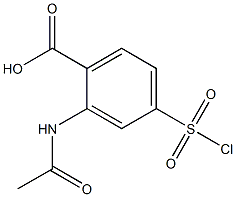 2-Acetylamino-4-(chlorosulfonyl)benzoic acid Structure