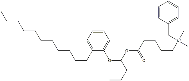  N,N-Dimethyl-N-benzyl-N-[4-[[1-(2-undecylphenyloxy)butyl]oxycarbonyl]butyl]aminium