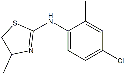 4-Methyl-2-(2-methyl-4-chlorophenylamino)-2-thiazoline Struktur