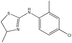 4-メチル-2-(2-メチル-4-クロロフェニルアミノ)-2-チアゾリン 化学構造式