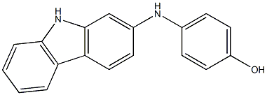 p-[(9H-Carbazol-2-yl)amino]phenol Struktur