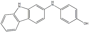 p-[(9H-Carbazol-2-yl)amino]phenol Structure