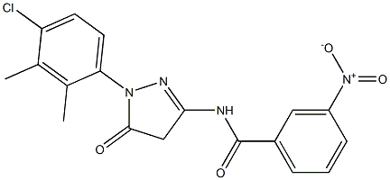 1-(4-Chloro-2,3-dimethylphenyl)-3-(3-nitrobenzoylamino)-5(4H)-pyrazolone