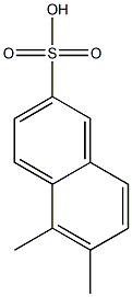 5,6-Dimethyl-2-naphthalenesulfonic acid Struktur