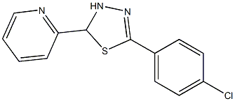 5-(4-Chlorophenyl)-2,3-dihydro-2-(2-pyridinyl)-1,3,4-thiadiazole|