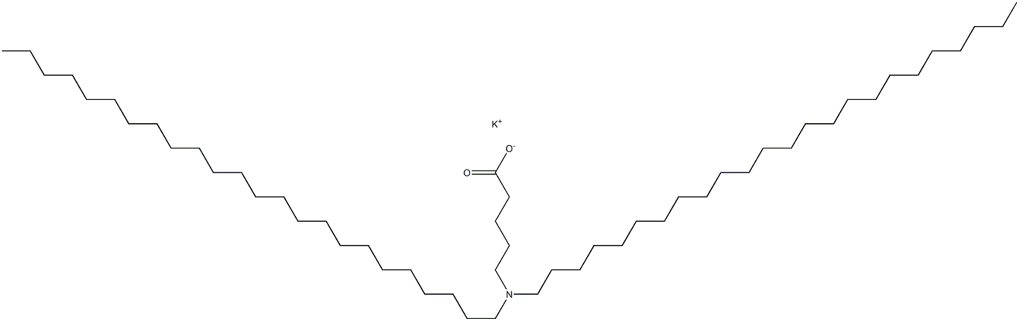 5-(Ditetracosylamino)valeric acid potassium salt Structure