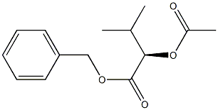 [R,(+)]-2-Acetyloxy-3-methylbutyric acid benzyl ester Structure