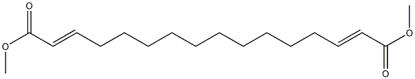 2,14-Hexadecadienedioic acid dimethyl ester,,结构式