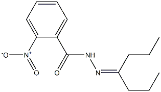 4-ヘプタノン2-ニトロベンゾイルヒドラゾン 化学構造式