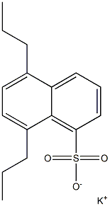 5,8-Dipropyl-1-naphthalenesulfonic acid potassium salt Structure