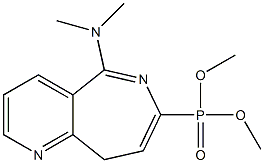 [5-(Dimethylamino)-9H-pyrido[3,2-c]azepin-7-yl]phosphonic acid dimethyl ester Structure