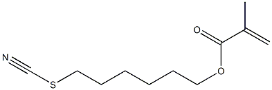 Methacrylic acid 6-thiocyanatohexyl ester,,结构式