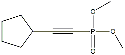 (Cyclopentylethynyl)phosphonic acid dimethyl ester Structure