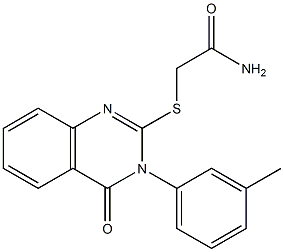 2-(2-Amino-2-oxoethylthio)-3-(3-methylphenyl)-quinazolin-4(3H)-one|