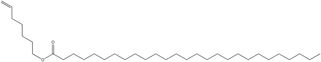 Heptacosanoic acid 6-heptenyl ester Structure