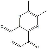 2,3-Dimethylquinoxaline-5,8-dione 结构式