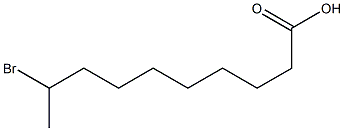 9-ブロモデカン酸 化学構造式