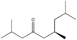 [R,(+)]-2,6,8-Trimethylnonane-4-one Structure