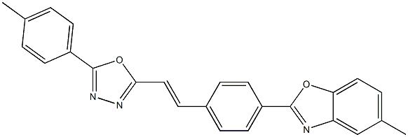 2-[4-(5-Methylbenzoxazol-2-yl)styryl]-5-(p-methylphenyl)-1,3,4-oxadiazole