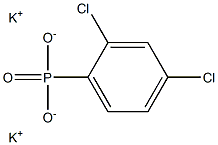 2,4-Dichlorophenylphosphonic acid dipotassium salt,,结构式