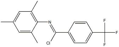 Chloro(4-trifluoromethylphenyl)-N-(2,4,6-trimethylphenyl)methanimine|