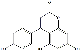 4-(4-Hydroxyphenyl)-5,7-dihydroxy-2H-1-benzopyran-2-one|