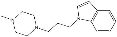 1-[3-(1H-Indol-1-yl)propyl]-4-methylpiperazine Structure