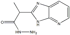 2-(3H-Imidazo[4,5-b]pyridin-2-yl)propanoic acid hydrazide Struktur