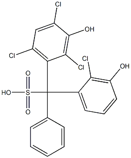 (2-Chloro-3-hydroxyphenyl)(2,4,6-trichloro-3-hydroxyphenyl)phenylmethanesulfonic acid|