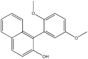 1-(2,5-Dimethoxyphenyl)naphthalen-2-ol,,结构式