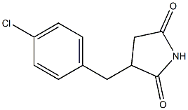 3-(4-Chlorobenzyl)pyrrolidine-2,5-dione,,结构式