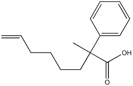 2-Methyl-2-phenyl-7-octenoic acid,,结构式