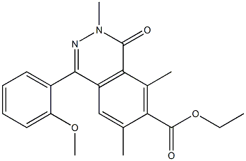 3,4-Dihydro-3,5,7-trimethyl-4-oxo-1-(2-methoxyphenyl)phthalazine-6-carboxylic acid ethyl ester