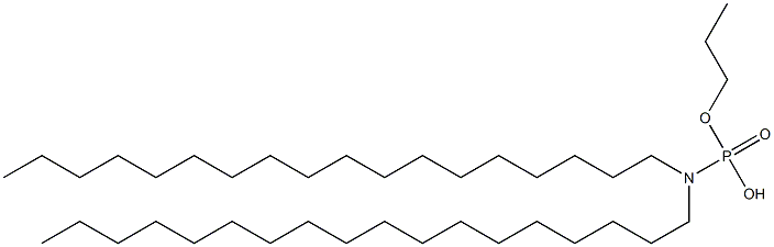 N,N-Dioctadecylamidophosphoric acid hydrogen propyl ester Struktur