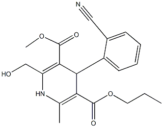 4-(2-Cyanophenyl)-2-hydroxymethyl-6-methyl-1,4-dihydropyridine-3,5-dicarboxylic acid 3-methyl 5-propyl ester