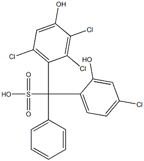  (4-Chloro-2-hydroxyphenyl)(2,3,6-trichloro-4-hydroxyphenyl)phenylmethanesulfonic acid