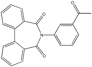 6-(3-Acetylphenyl)-5H-dibenz[c,e]azepine-5,7(6H)-dione Structure