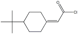 4-tert-ブチルシクロヘキシリデン酢酸クロリド 化学構造式