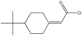 4-tert-Butylcyclohexylideneacetic acid chloride Structure