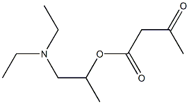 Acetoacetic acid 2-(diethylamino)-1-methylethyl ester Struktur