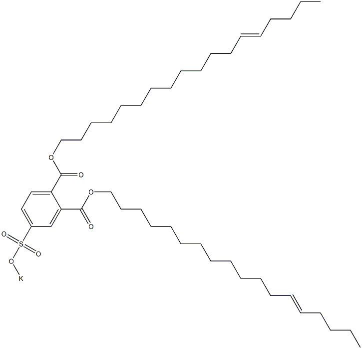 4-(Potassiosulfo)phthalic acid di(13-octadecenyl) ester Structure