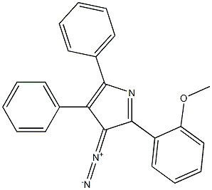 3-Diazo-2-(2-methoxyphenyl)-4,5-diphenyl-3H-pyrrole,,结构式