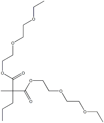 ペンタン-2,2-ジカルボン酸ビス[2-(2-エトキシエトキシ)エチル] 化学構造式