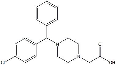  4-[Phenyl(4-chlorophenyl)methyl]piperazine-1-acetic acid